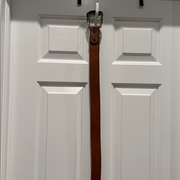 Luchesse Classic Croccodile belt size 44 silver buckle cowboy - Picture 11 of 12